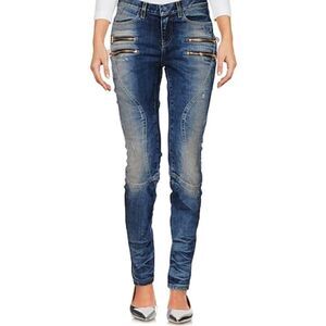 Faith Connexion Distressed Zipper Detail Skinny Jeans 26